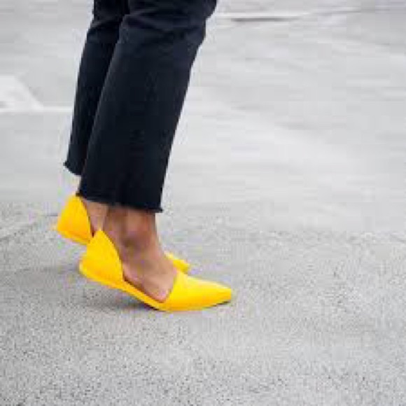 ◾️Native D’ Orsay Audrey Yellow Flats Shoes - Picture 8 of 10